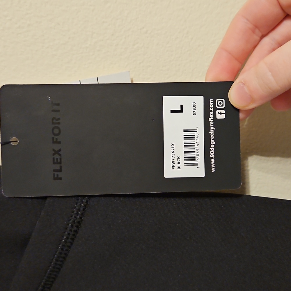 90 Degree By Reflex Black Polarflex Lux Leggings. NWT - Picture 3 of 6